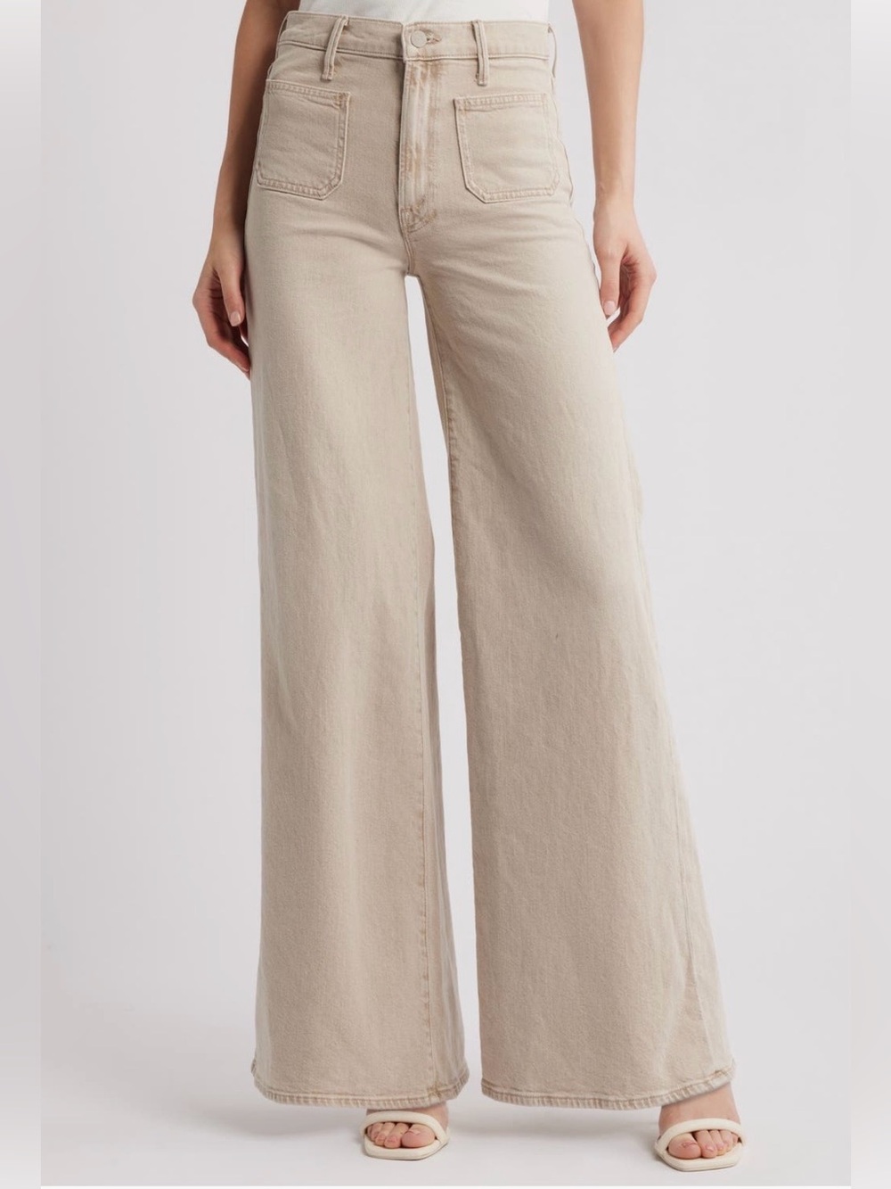 MOTHER undercover sneak patch pocket wide leg